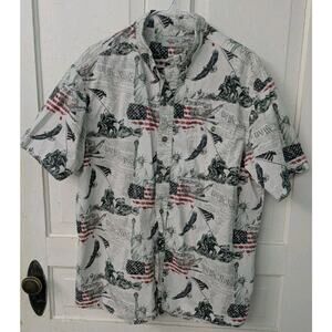 American Legacy We The People Patriotic Shirt Button-Down Size Large